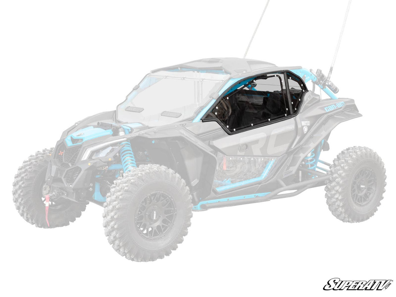 Super ATV CAN-AM MAVERICK X3 HARD CAB ENCLOSURE UPPER DOORS