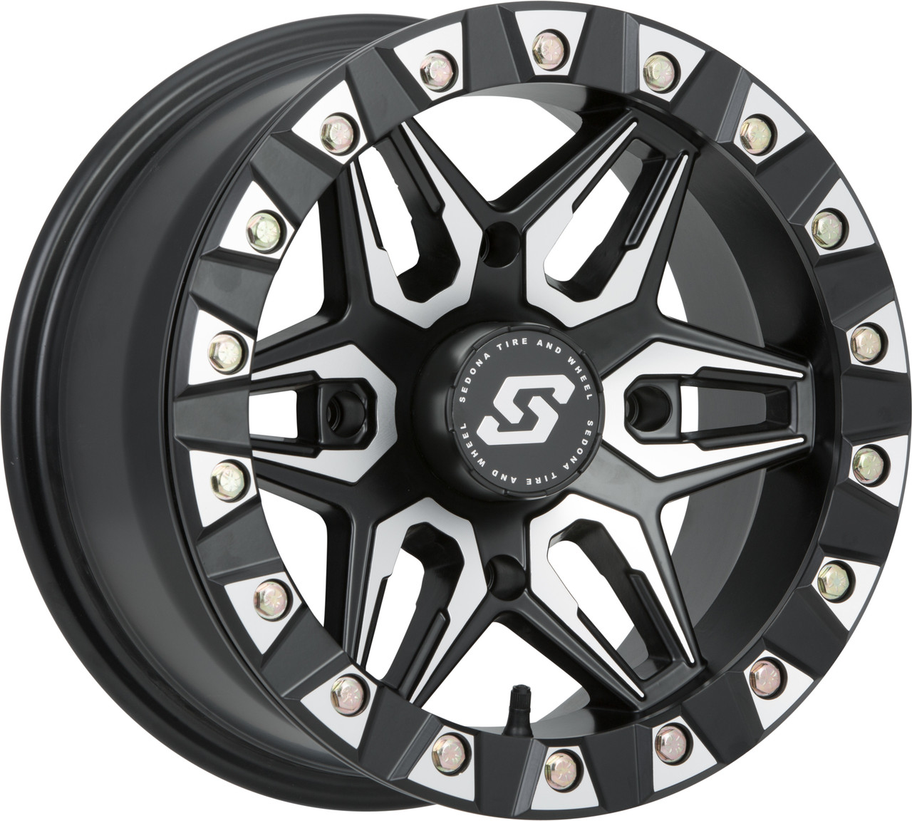 SPLIT 6 BDLK WHEEL 14X10 4/115 5+5 (0MM) BLK/MACHINED