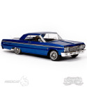 SIXTYFOUR RC CAR - 1:10 1964 CHEVROLET IMPALA HOPPING LOWRIDER Blue Kandy & Chrome Edition