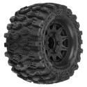 1/10 Hyrax F/R 2.8" MT Tires Mounted 12mm/14mm Black Raid (2)