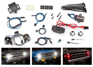 Traxxas LED light set, complete with power supply (contains headlights, tail lights, side marker lights, & distribution block) (fits #9111 or 9112 body)