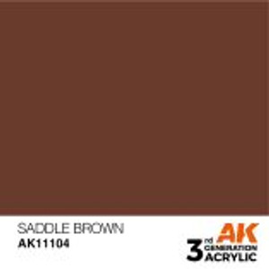 AK Interactive 3G Acrylic Saddle Brown 17ml