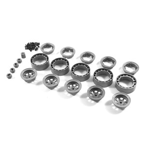 Hobby Plus Internal Beadlock Wheel Set (Grey)