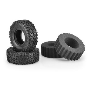 1/10 Landmines Scale Country 1.9” Crawler Tires and Inserts, Green Compound (2)
