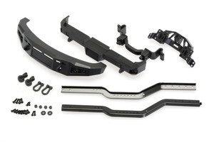 Black Bumper Set (Mould Front & Rear for F450 SD) - This bumper fit  F450 - Hard molded plastic in black...