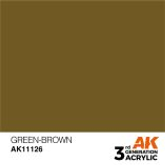 AK Interactive 3G Acrylic Green-Brown 17ml