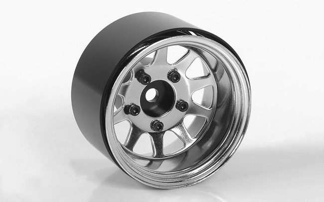 RC4WD 1.55" Deep Dish Wagon Steel Beadlock Wheels (Chrome) (4)