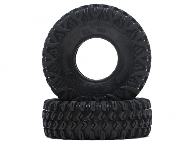 HUSTLER M/T Xtreme 1.55" BABY Rock Crawling Tires 3.74x1.3 SNAIL SLIME™ Compound W/ Open Cell Foams (Super Soft) 2pcs