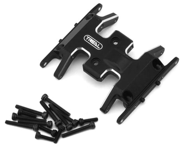 Treal Hobby SCX24 Aluminum Skid Plate (Black)