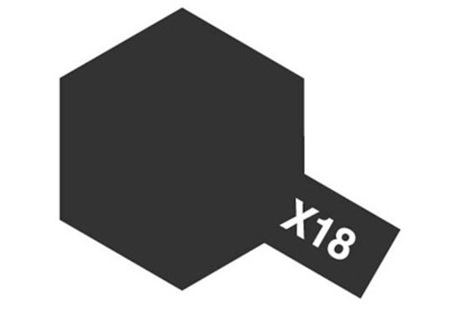 X-18 SEMI-GLOSS BLACK ACRYLIC MINI
