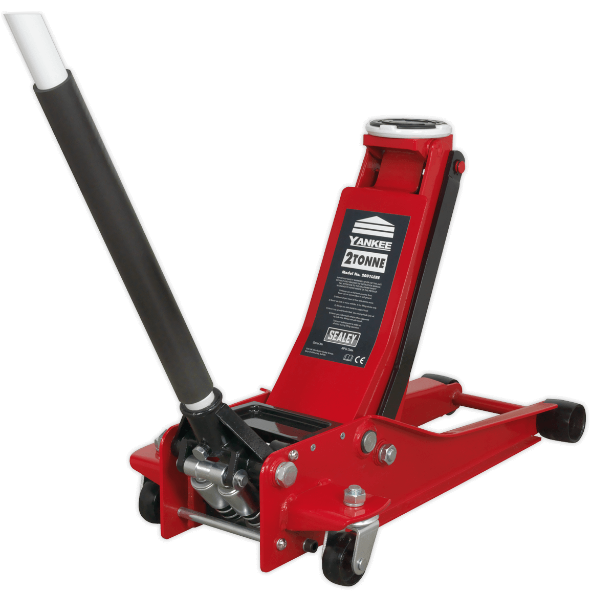 2 Ton Trolley Jack Low Entry Rocket Lift Red 2001LERE Toolforce