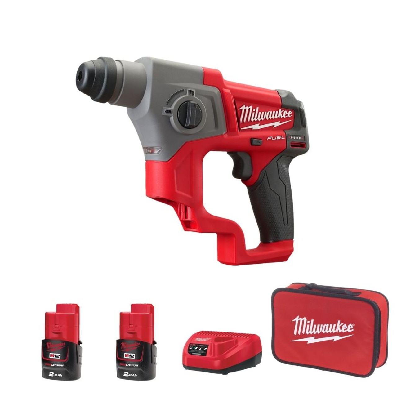 Milwaukee M12 Fuel SDS Rotary Hammer Drill M12CH 202B ToolForce