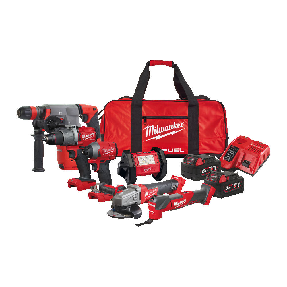 MILWAUKEE M18 Fuel 6 PIECE POWER TOOL 