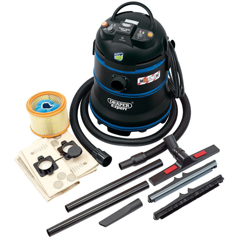 Draper MClass Wet and Dry Vacuum Cleaner, 35L, 1200W (WDV35LMC