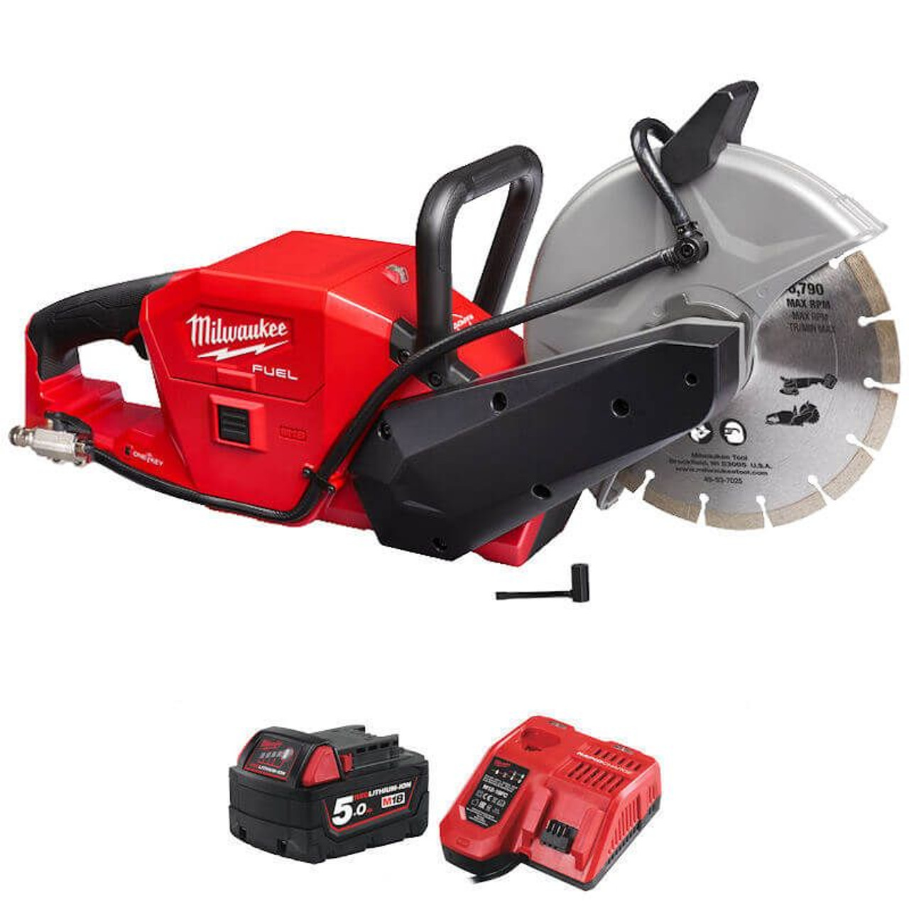 milwaukee chainsaw 5ah battery