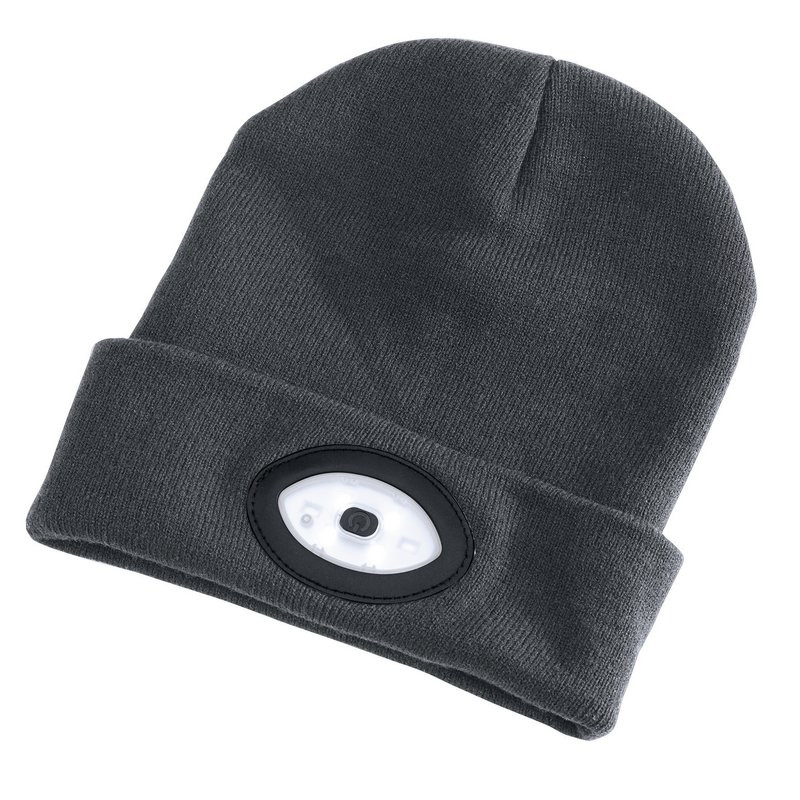 Draper Beanie Grey Woolly Hat with 