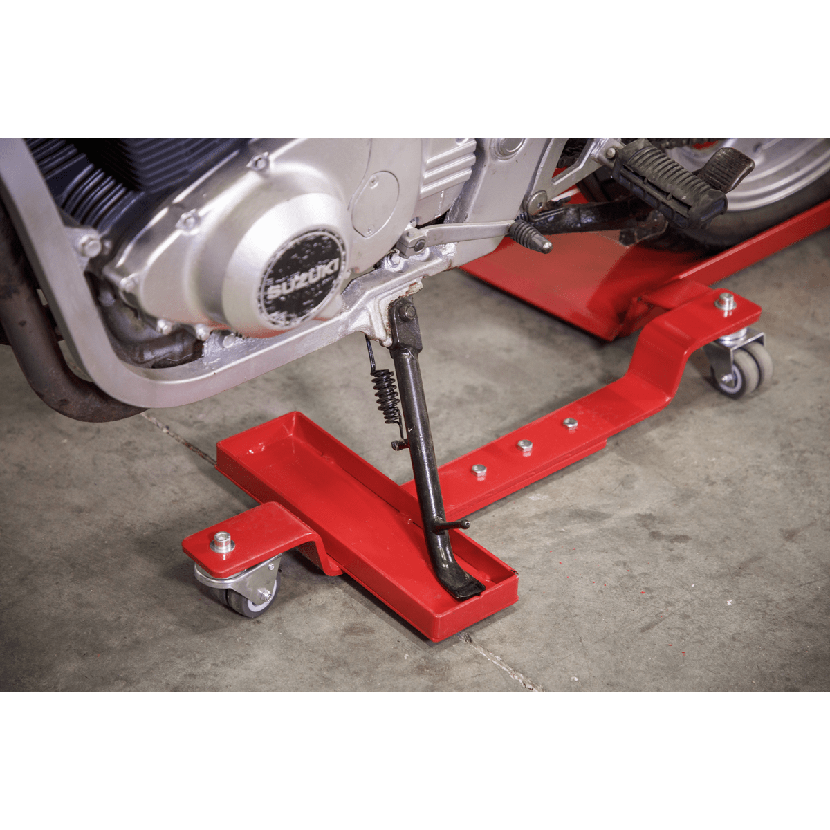 Sealey Motorcycle Dolly Rear Wheel Side Stand Type MS0630 toolforce.ie