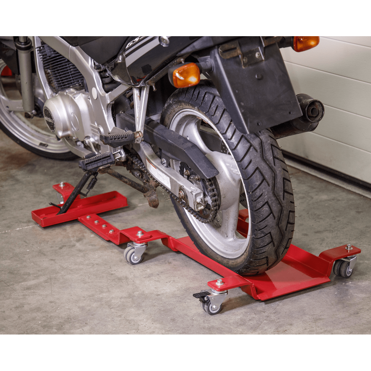 Sealey Motorcycle Dolly Rear Wheel Side Stand Type MS0630 toolforce.ie