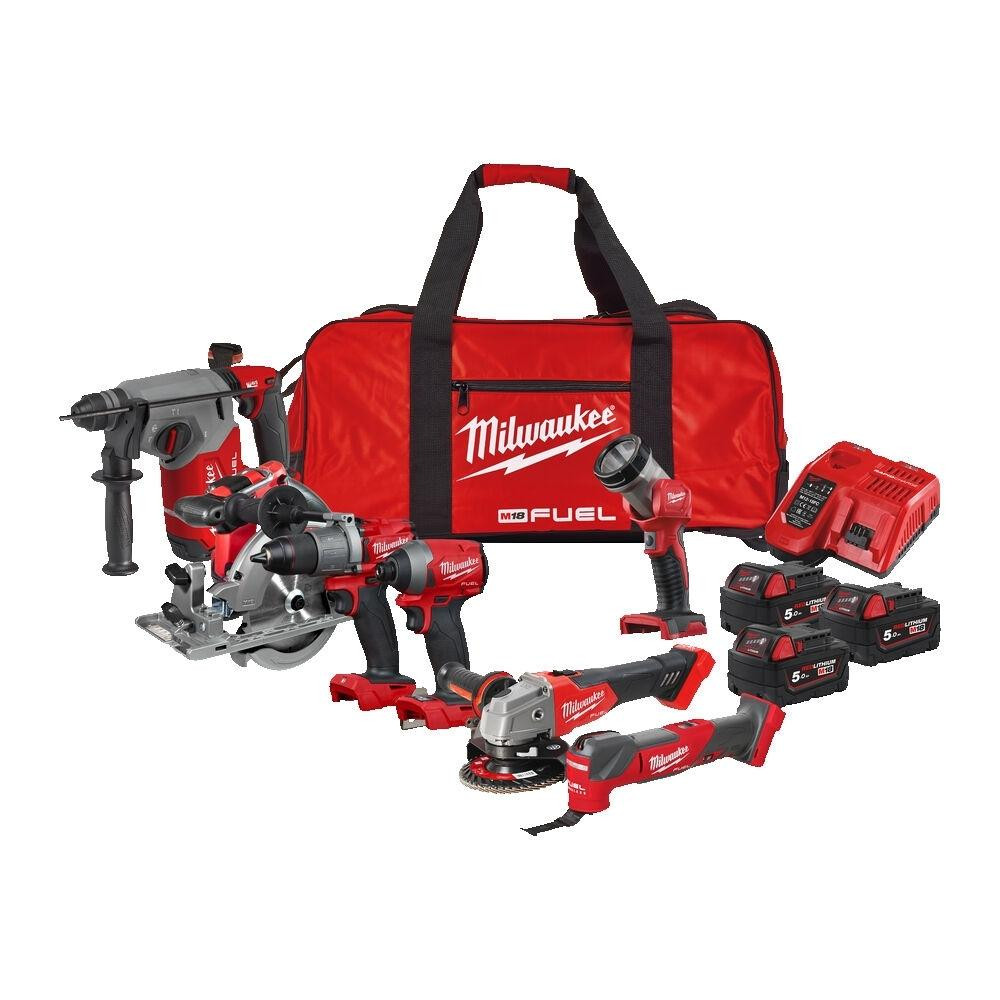 Milwaukee M18 Fuel 7 Piece Power Tool 
