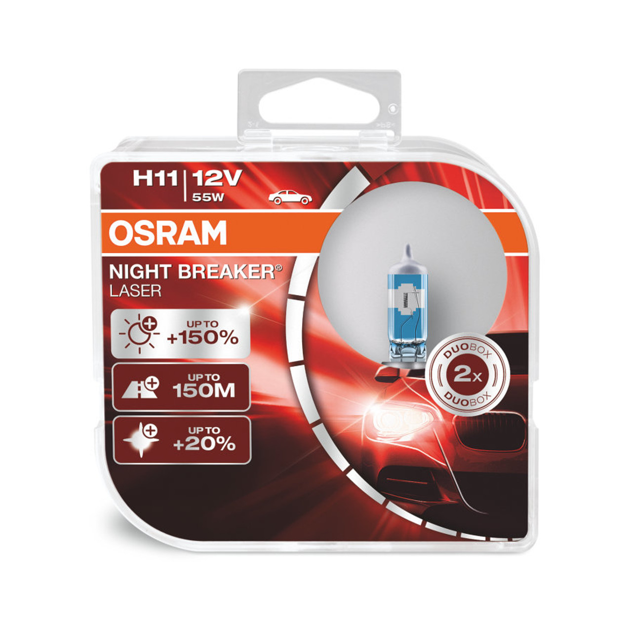 OSRAM Night Breaker Laser H11 12v 55W 150% Brighter Bulb