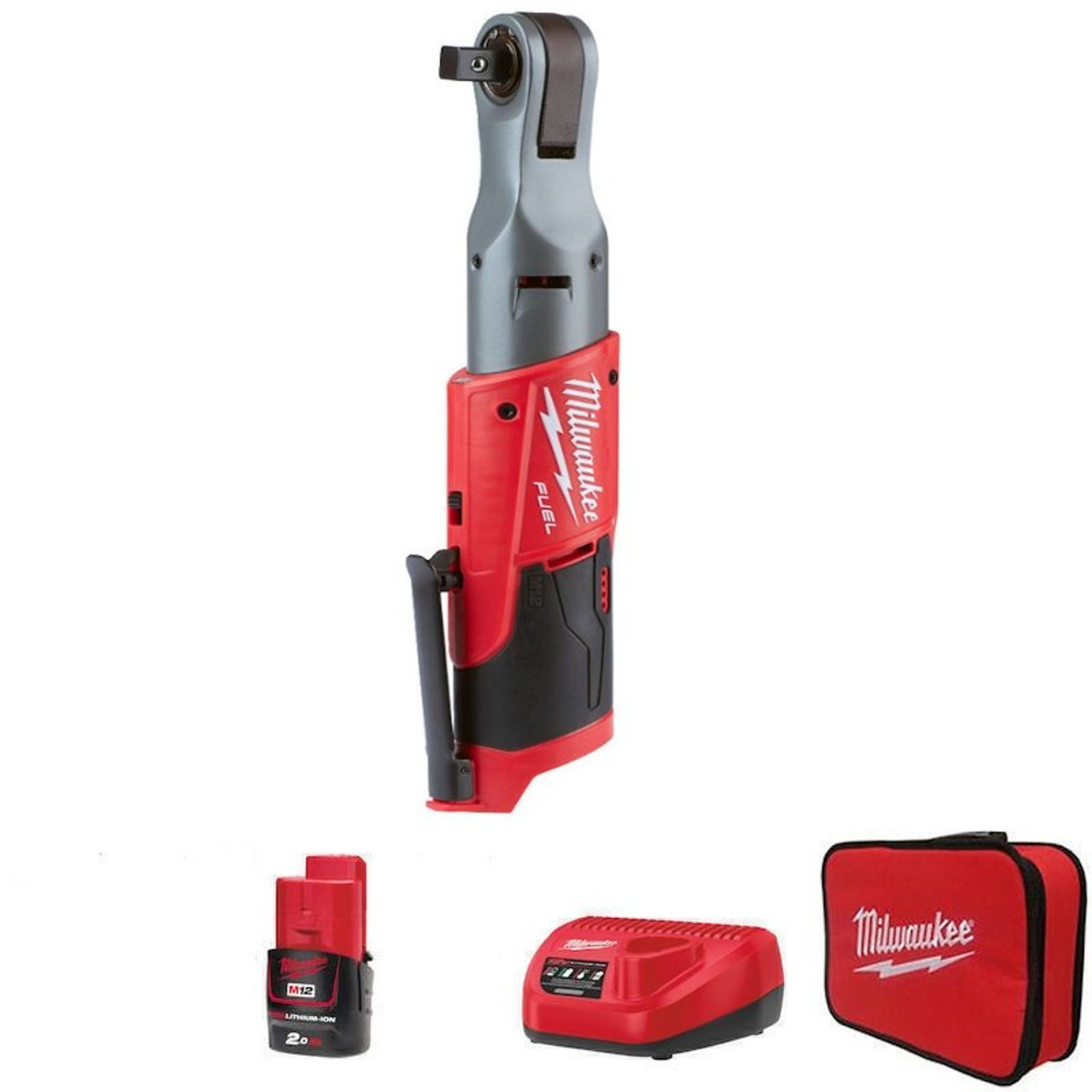Milwaukee M12 Fuel Impact Ratchet Kit 1/2" Dr Power Tool Gift Hamper