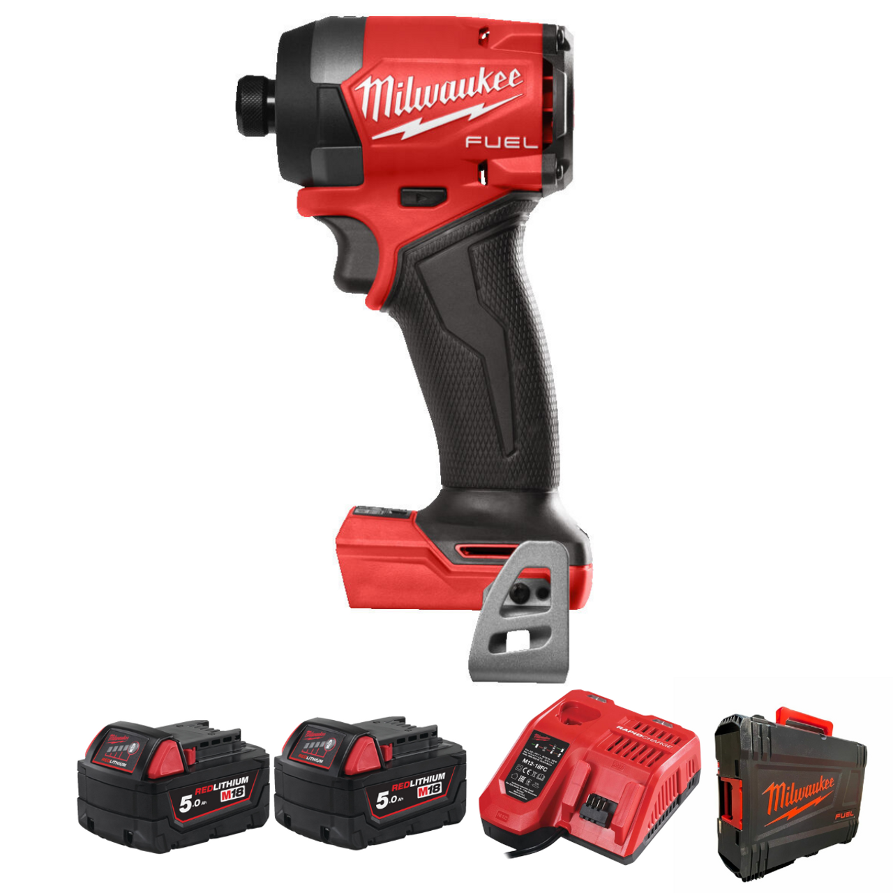 Milwaukee M18 Gen 4 Fuel Impact Driver Kit M18FID3 502X toolforce.ie