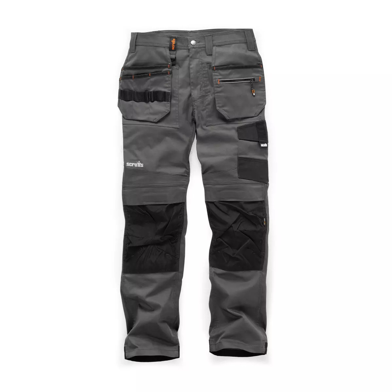 Scruffs Work Trousers - Trade Flex Slim Fit Black - MAD4TOOLS.COM