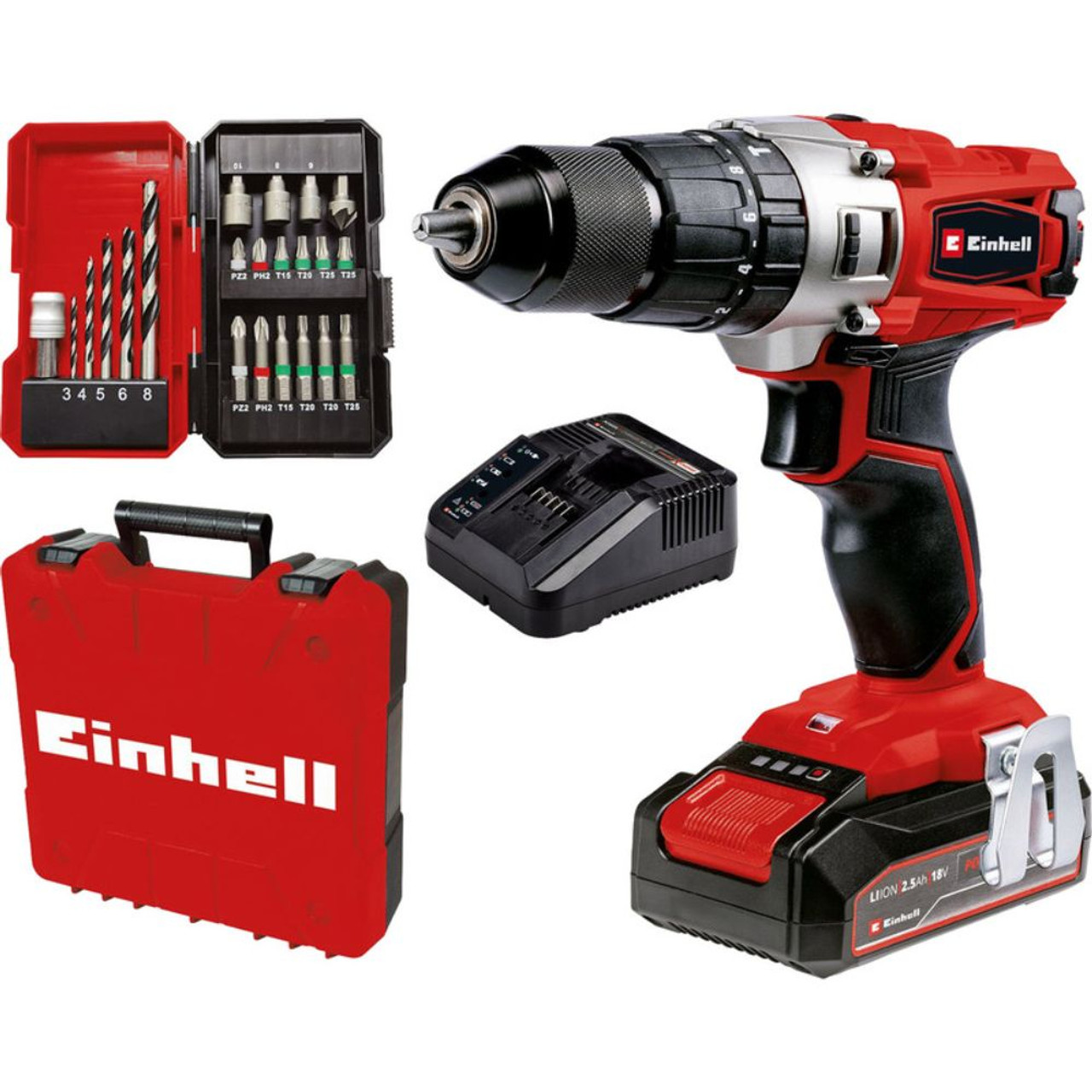 Einhell Power X-Change 18V Cordless Impact Drill with 1x 2.5Ah Kit 4514220