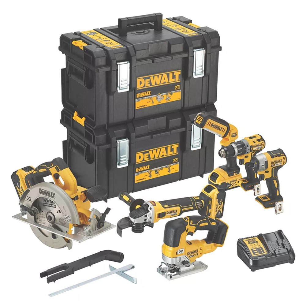 DeWalt 18v XR Brushless 6-Piece Power Tool Kit DCK663P3-GB