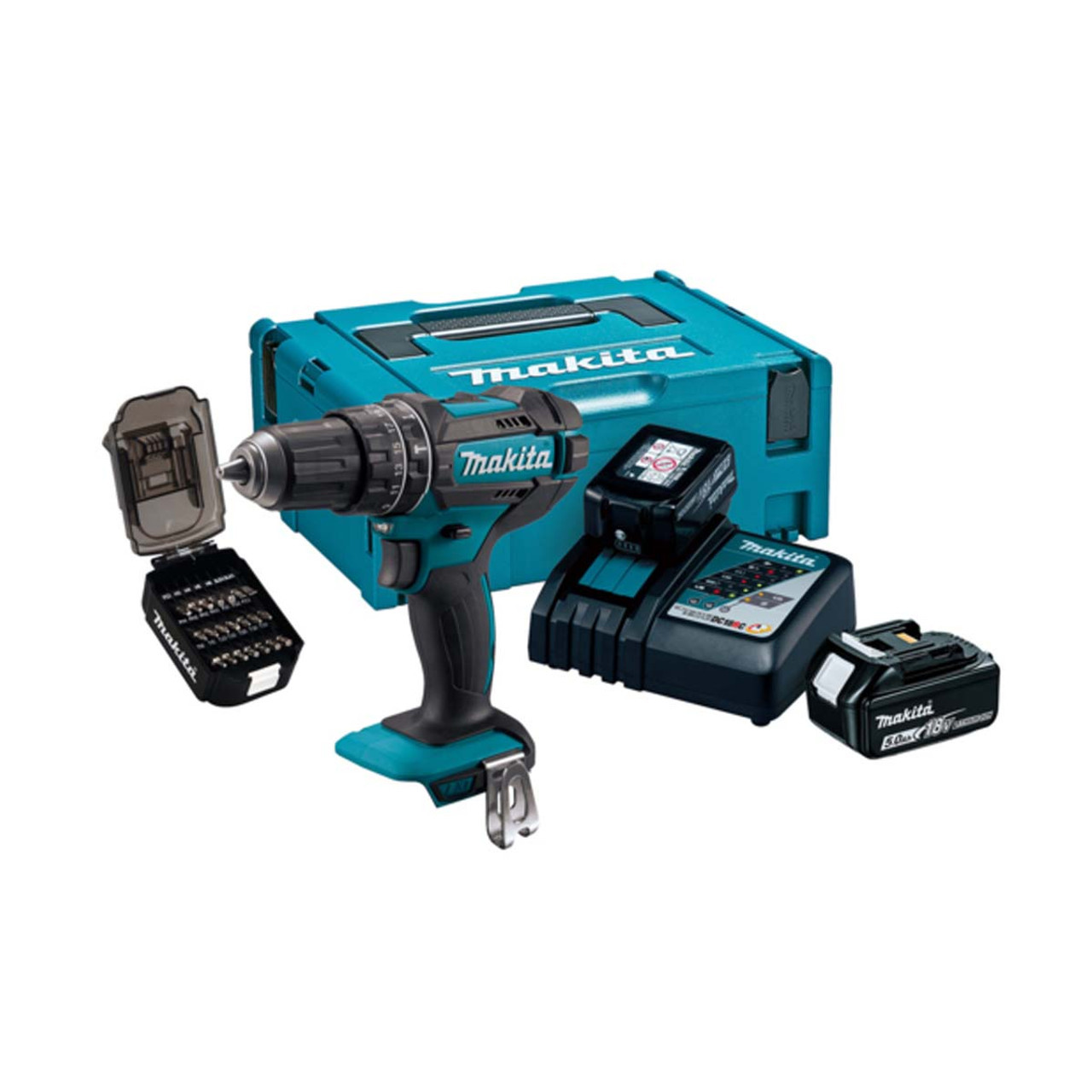 Makita DHP482JX14 18v LXT Cordless Combi Drill Kit Toolforce