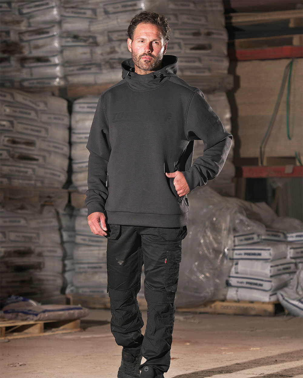 TuffStuff 188 Hudson Grey Work Hoodie | Toolforce.ie