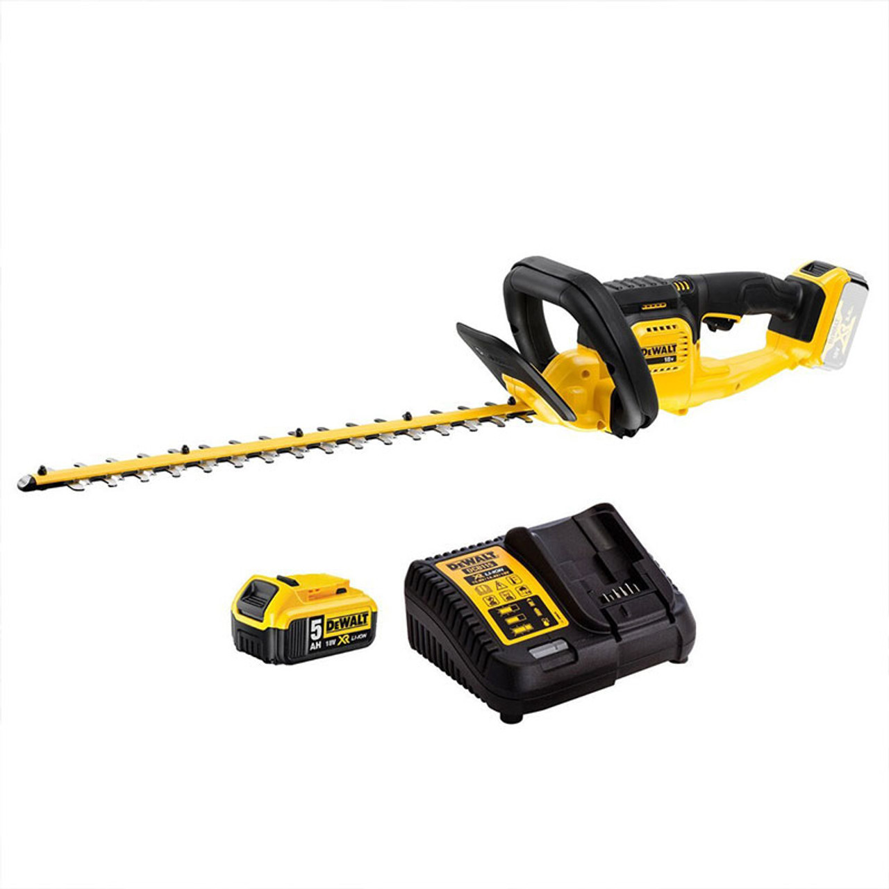 DeWalt DCMHT563P1-GB 18v XR Cordless Hedge Trimmer Kit| Toolforce