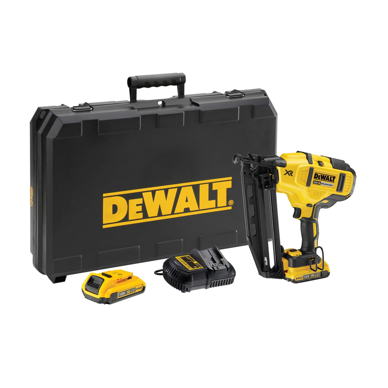 DeWalt DCN660D1-GB 18V Cordless Finish Nailer Kit 16 Gauge