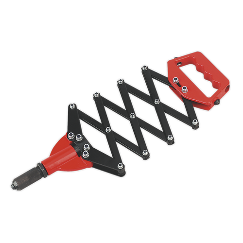 Lazy Tongs Riveter | Aluminium head with steel jaw case and 3-piece jaws for blind aluminium, steel and stainless steel rivets. | toolforce.ie