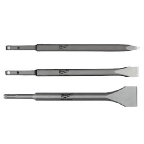 Milwaukee 3 Piece SDS-Plus Chisel Set  4932430001