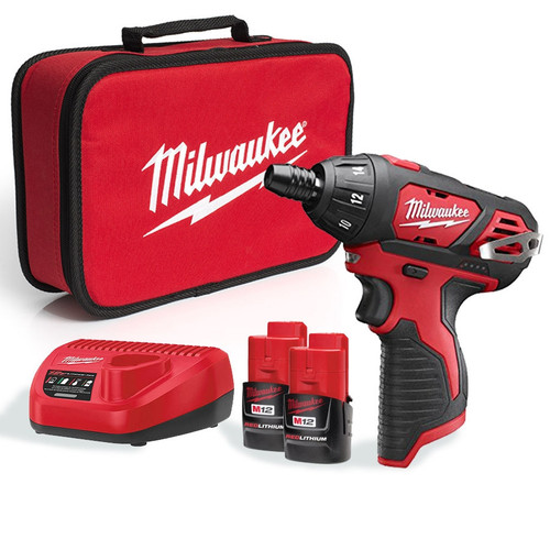 Milwaukee M12 1/4" Sub Compact Screw Driver M12SET1D-152B
