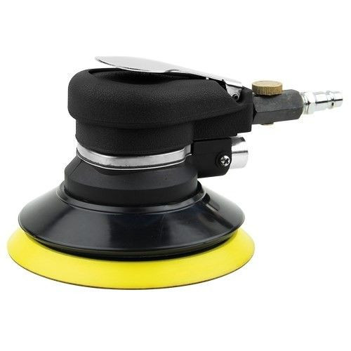 SIP 6" Air Operated Palm Sander 06777, Rubber grip built for operator comfort.