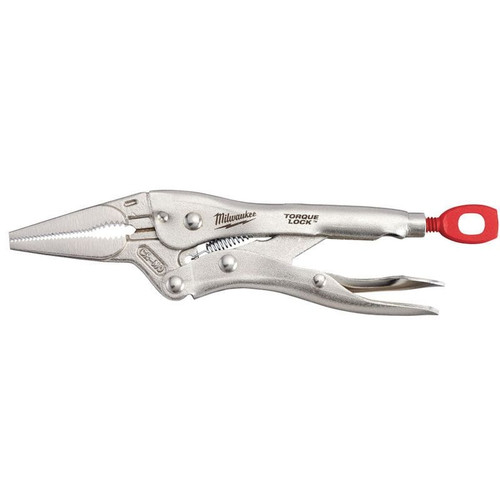 MILWAUKEE 6" FLAT LONG NOSE TORQUE LOCK LOCKING PLIERS 4932471731