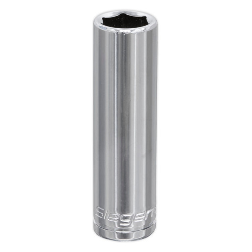 Sealey Siegen WallDrive® Socket 12mm Deep 3/8"Sq Drive S0590 | Chrome plated and mirror finished. | toolforce.ie