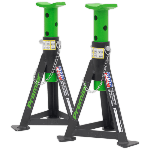 Sealey Axle Stands (Pair) 3tonne Capacity / Stand AS3G | Heavy-duty axle stands to safely support vehicles for extended periods of time. | toolforce.ie