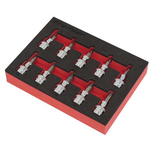 TRX-Star* Socket Bit Set 10pc 3/8"Sq Drive | Forged Chrome Vanadium steel sockets with S2 steel hex bits. | toolforce.ie