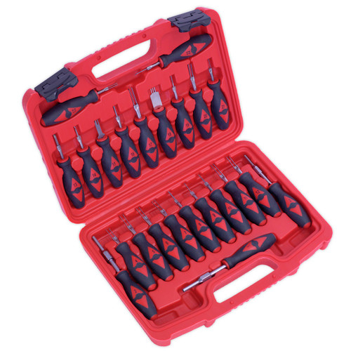 Terminal Tool Kit 23pc | Comprehensive kit, suitable for the removal of terminals on most wiring connectors. | toolforce.ie