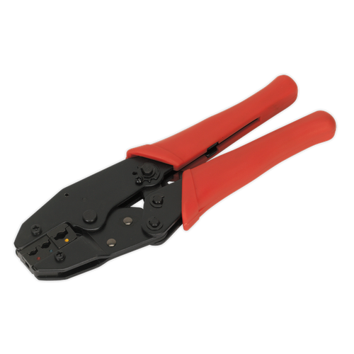 Ratchet Crimping Tool Insulated Terminals | All steel construction with vinyl grip handles and hardened and tempered jaws. | toolforce.ie