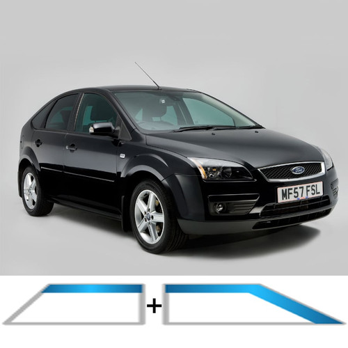 FORD FOCUS II 5DR 2004-2011 TEAM HEKO Wind Deflectors 4 PC set, Wind deflectors help maximize air flow through the vehicle when driving without letting rain in.