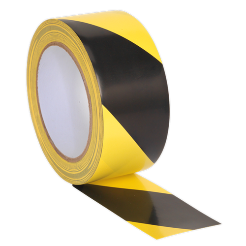 Hazard Warning Tape 50mm x 33m Black/Yellow | We deliver direct to your home or business. | toolforce.ie