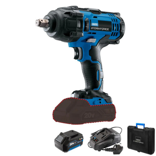Draper Storm Force 20V 1/2" Mid-Torque Impact Wrench 43785