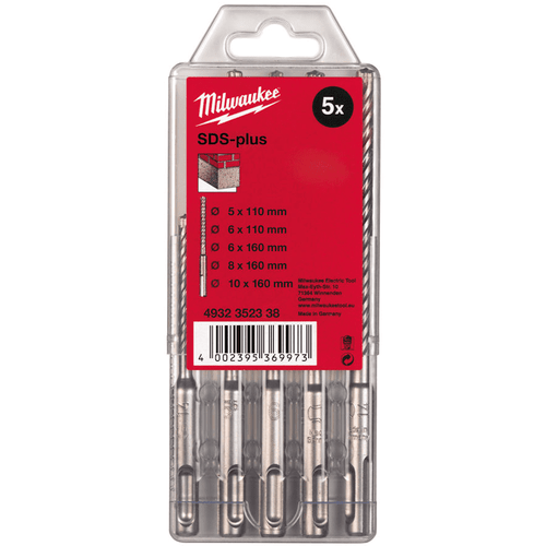 MILWAUKEE SDS DRILL SET - 5PCS 4932352338