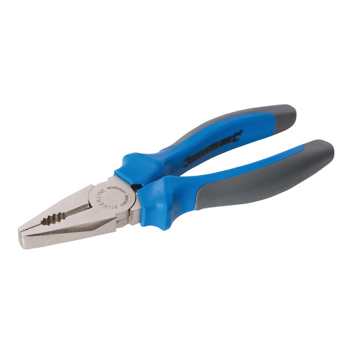 Silverline Expert Combination Pliers 200mm 589671 | Quality Heavy duty drop forged chrome vanadium steel. | toolforce.ie