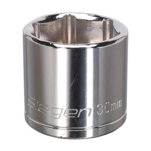 Siegen WallDrive® Socket 30mm 1/2"Sq Drive | High grade carbon steel socket. | Hardened and tempered for added strength.