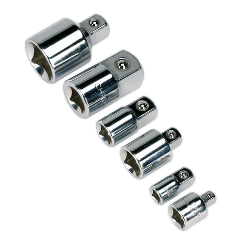 Socket Adaptor Set 6pc | 6-Piece Chrome Vanadium steel socket adaptor set. | toolforce.ie